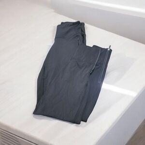 Lululemon Black Workout Leggings with zip bottoms